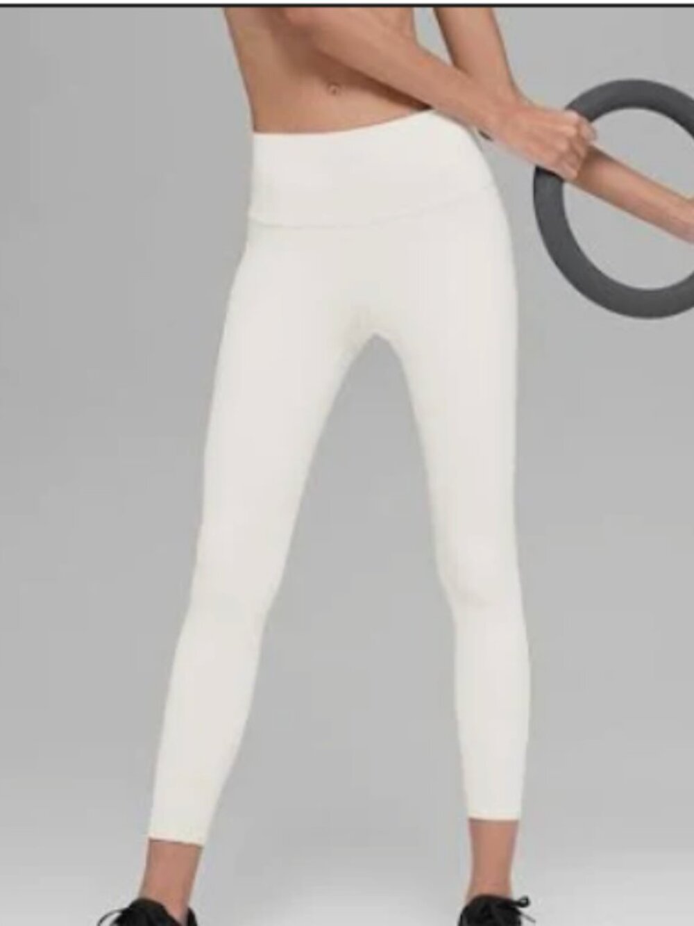 Alo Yoga HIGH-WAIST AIRBRUSH LEGGING - IVORY Size M NWOT